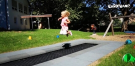 Батут Kids Tramp Track 400х155см встраиваемый для детской площадки